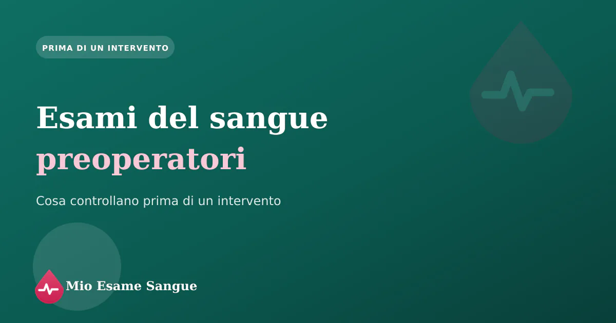 Provette per gli esami del sangue preoperatori accanto a una cartella clinica prima di un intervento
